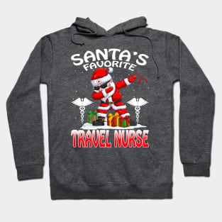 Santas Favorite Travel Nurse Christmas T Shirt Hoodie